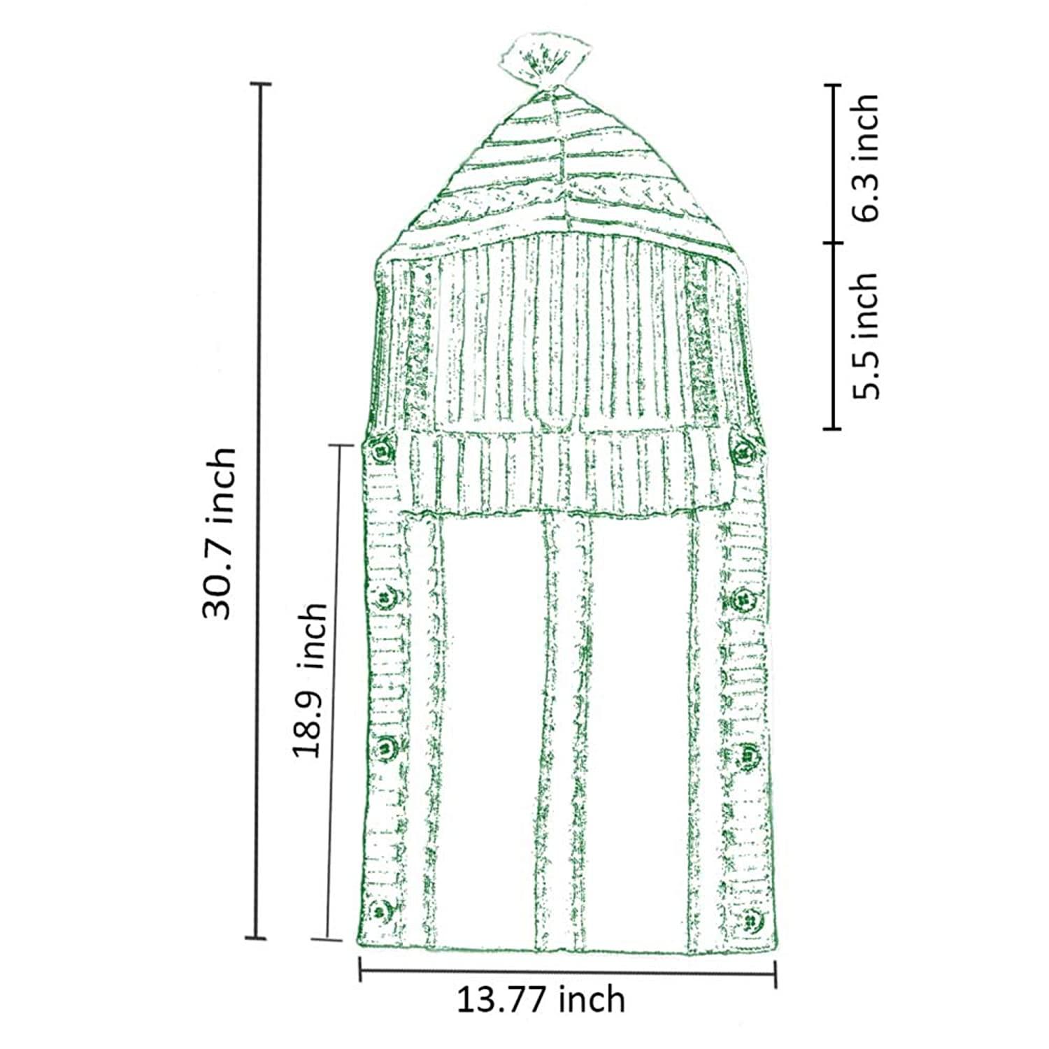 Bé Sơ Sinh Quấn Swaddle Chăn Đan Túi Ngủ Nhận Chăn Màn Xe Đẩy Quấn Cho Bé (Xám Đậm) (0-6 Tháng)