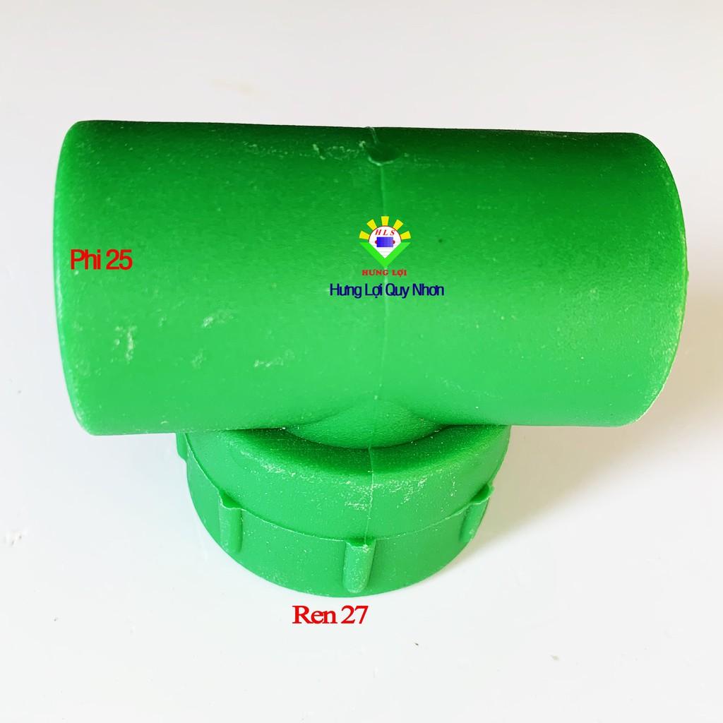 Tê ren trong ống nước nóng PPR phi 25-32 - phụ kiện ống nước nóng, lạnh