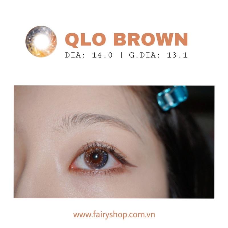 Kính Áp Tròng Qlo7 Brown 14.0mm - Kính Áp Tròng FAIRY SHOP CONTACT LENS