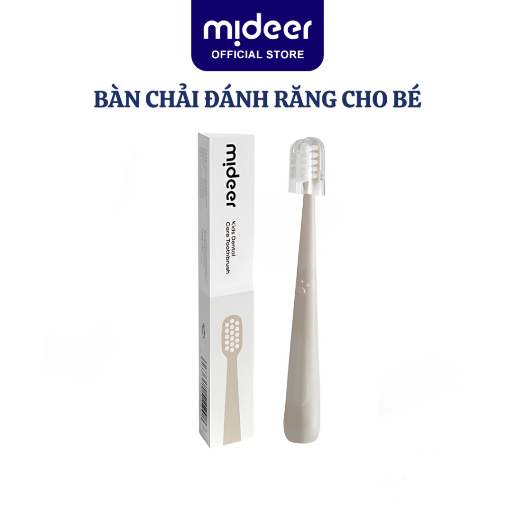 Bàn chải đánh răng cho bé Mideer Kids Dental Care Toothbrush 1 2 3 Tuổi