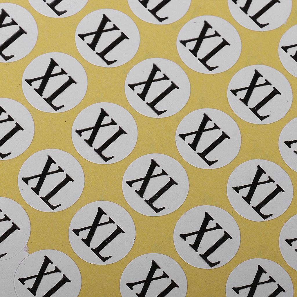 70 Tờ Kích Thước Quần Áo Dán Bán Lẻ Tự dính Tròn S-XXXL