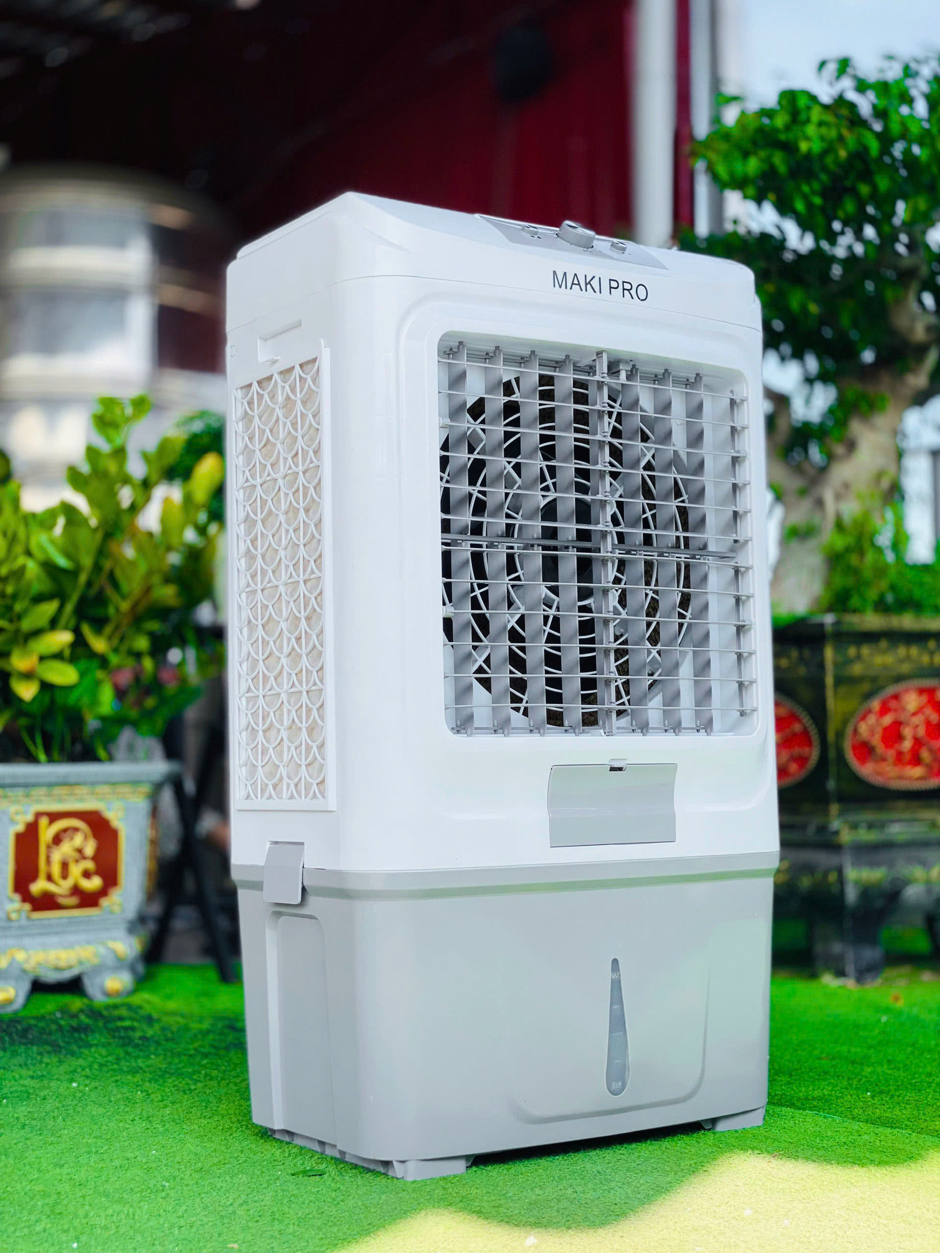 Quạt Điều Hòa Hơi Nước Công Nghiệp QF90 Dung Tích 90Lít Công suất 1500W 4 Bánh Xe Di Chuyển Diện Tích Làm Mát Đến 150M2 Dùng Cho Công Nghiệp Diện Tích Lớn Đám Tiệc Sự Kiện Ngoài Trời hàng nhập khẩu