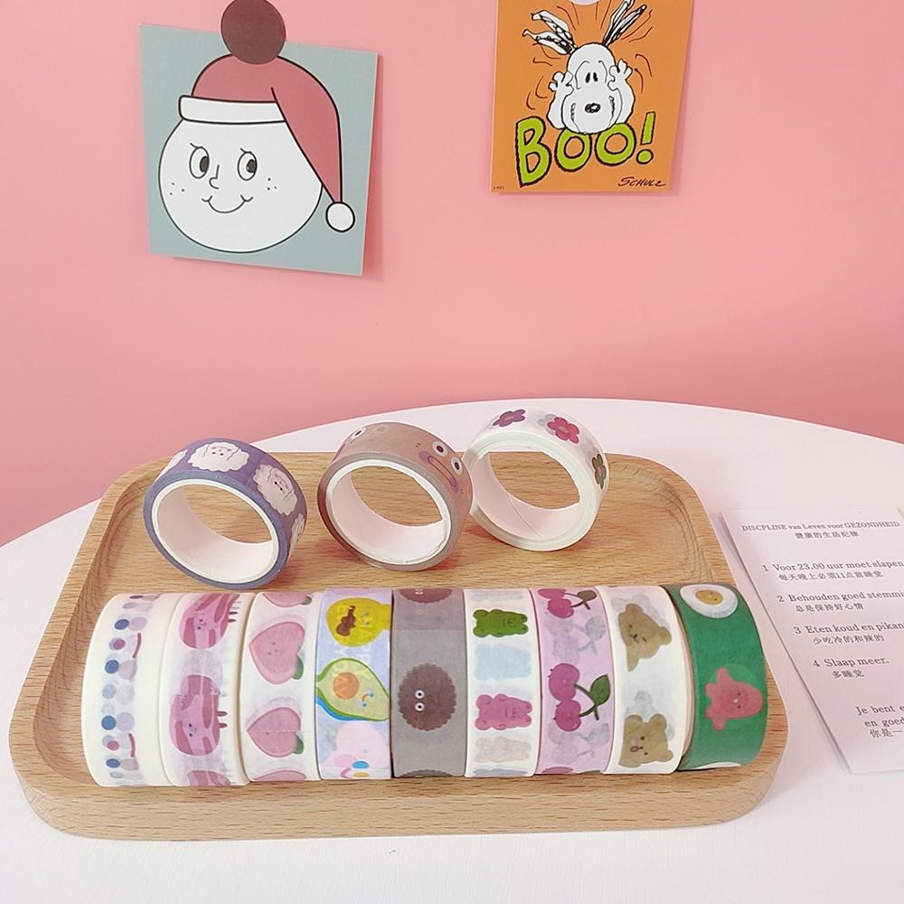 Cuộn Băng Keo Họa Tiết Hoạt Hình Dễ Thương Trang Trí DIY