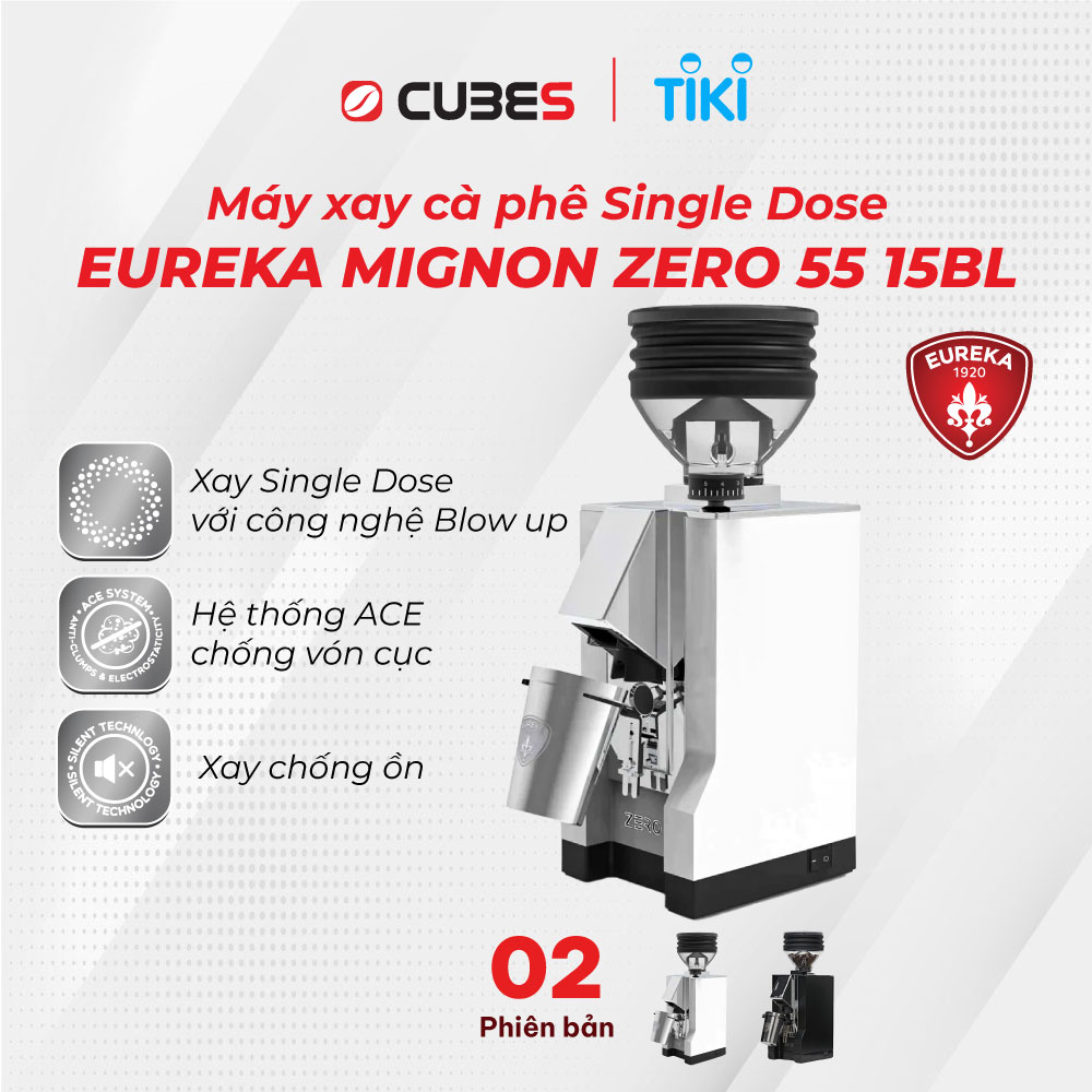 Máy xay cà phê specialty Single Dose Eureka Mignon Zero 55 15BL - Hàng nhập khẩu Ý