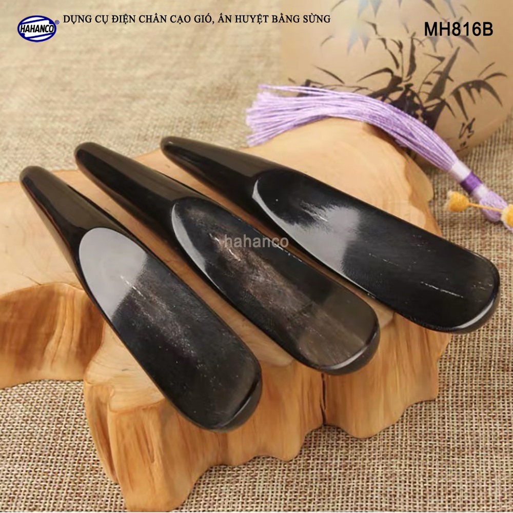 Dụng cụ điện chẩn bằng sừng CÂY CẠO GIÓ, MÁT XA /DAY ẤN HUYỆT đa năng