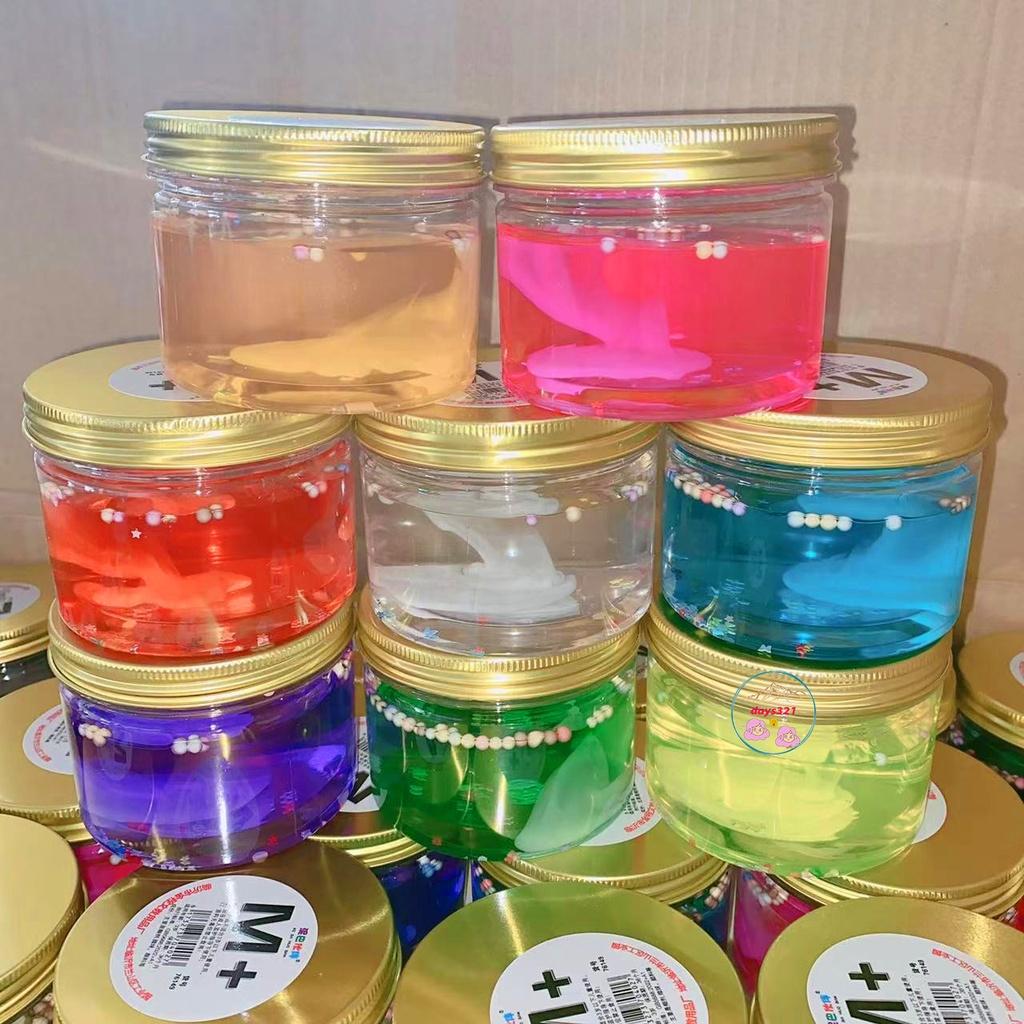 Slime thạch băng hang động cốm xốp 9 màu cực đẹp Đồ chơi hũ slam chất nhờn ma quái squishy 200ML
