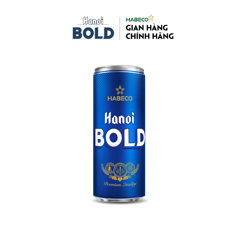 Bia Hanoi BOLD - Thùng 24 lon 330ml