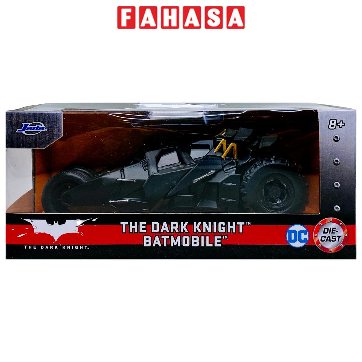 Đồ Chơi Mô Hình Sưu Tầm Xe DC Comics Batman Batmobile 1:32 - Jada Toys 98232 - 2008 The Dark Knight Batmobile - Màu Đen