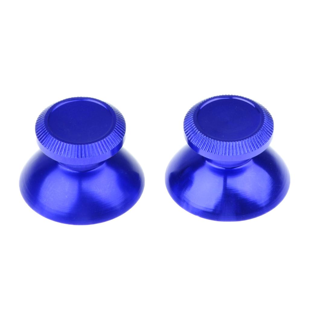 2Pieces Gamepad Metal ABXY Button + Analog Thumbsticks Joystick + Chrome D-pad for Sony PS4 DualShock Game Controller