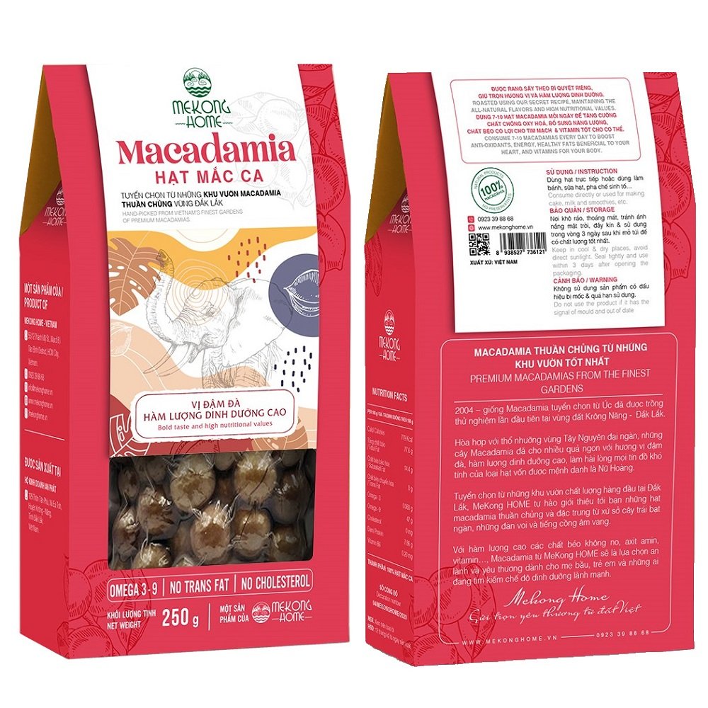 HẠT MACADAMIA - 250 GRAM - MEKONG HOME