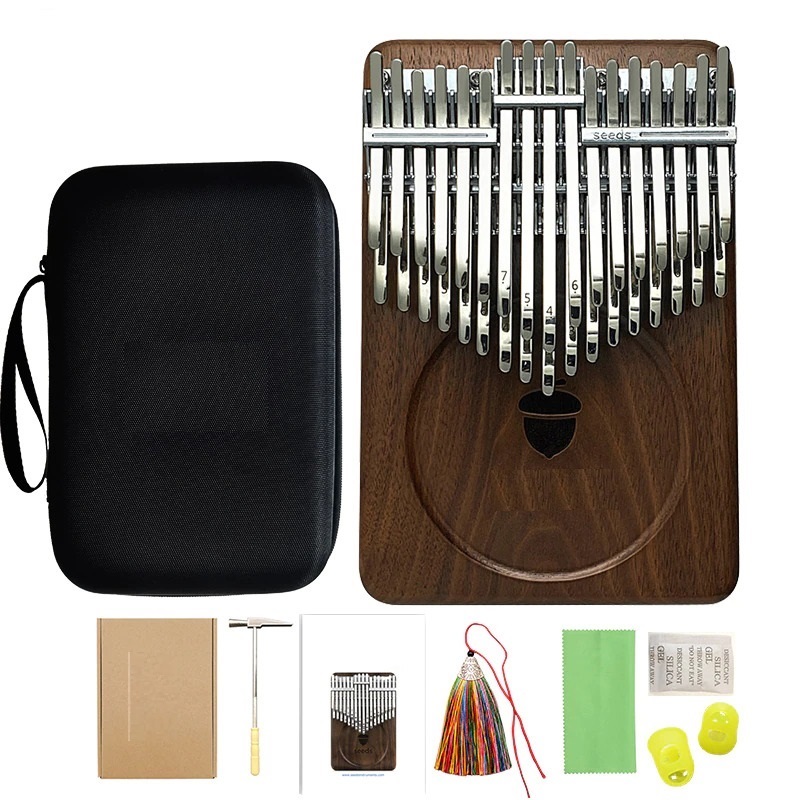 Đàn kalimba 34 phím M-34K01S gỗ ÓC CHÓ ĐEN BẮC MỸ