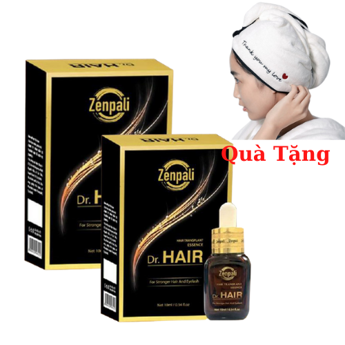 Combo 2 Hộp Dr Hair Zenpali Tinh chất dài mi mọc tóc , Tặng kèm khăn ủ tóc cực xinh