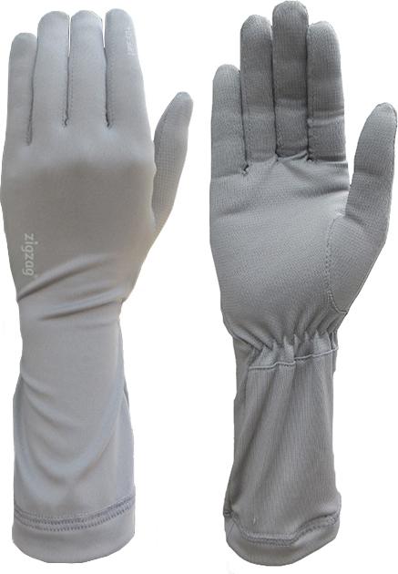 Găng tay nữ chống nắng UPF50+ Zigzag xám GLV00302