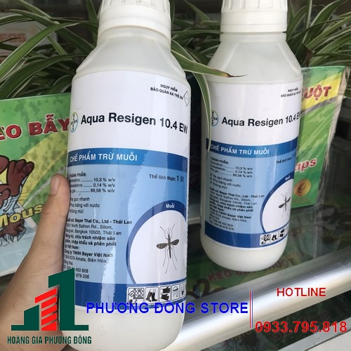 Thuốc diệt muỗi và côn trùng Aqua Resigen 10,4EW - Chai 1 lít