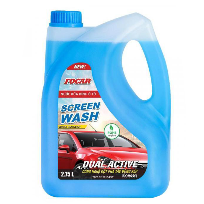 Nước Rửa Kính Xe Hơi Focar Screen Wash 2.75L - Tặng Miếng Thơm Khử Mùi Power Air