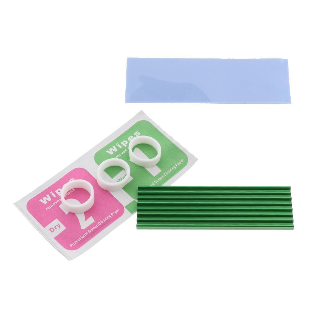 M.2 2280 NVME SSD Solid State Drive Heat Sink Thermal Pad Cooling Set Green