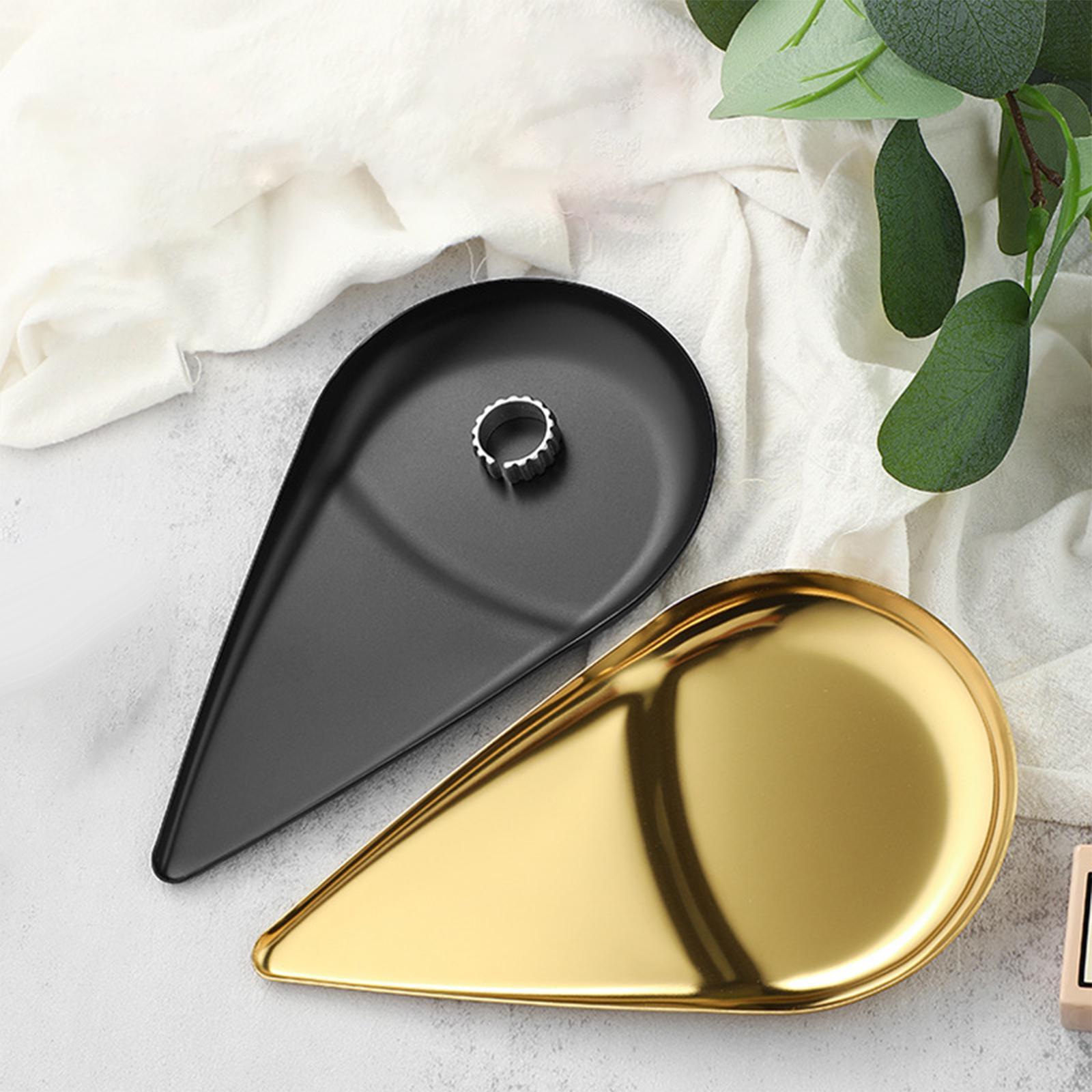 Modern Jewelry Plate Storage Tray Countertop Organizer for Dresser Cosmetic