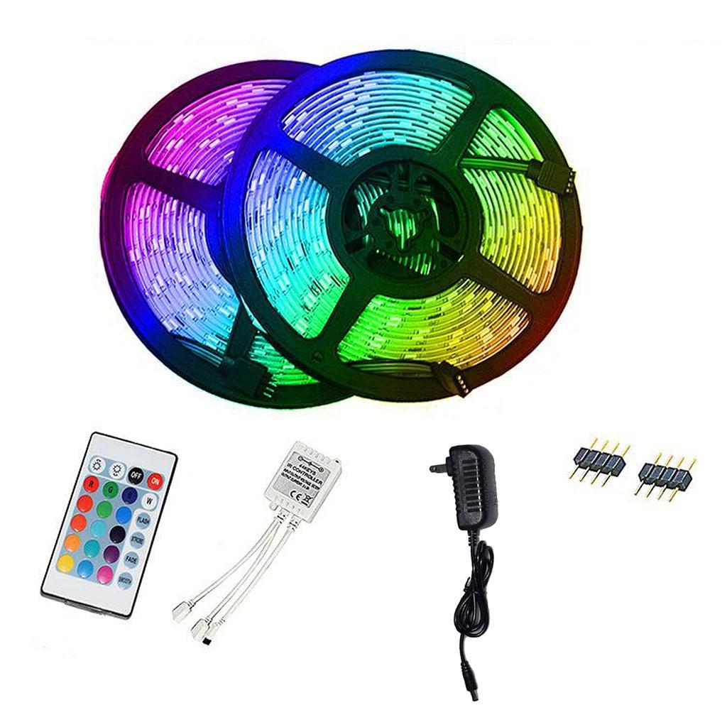LED Strip Lights 12V  with 24 Key Remote for Bedroom Backlight