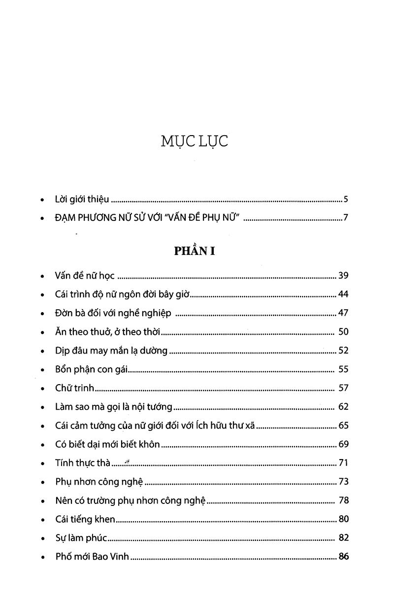 Sách Đạm Phương Nữ Sử - Vấn Đề Phụ Nữ Ở Nước Ta