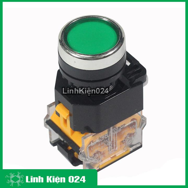 Nút Nhấn Đề Nhả Không Đèn LA38 380V 10A 2 Tiếp Điểm