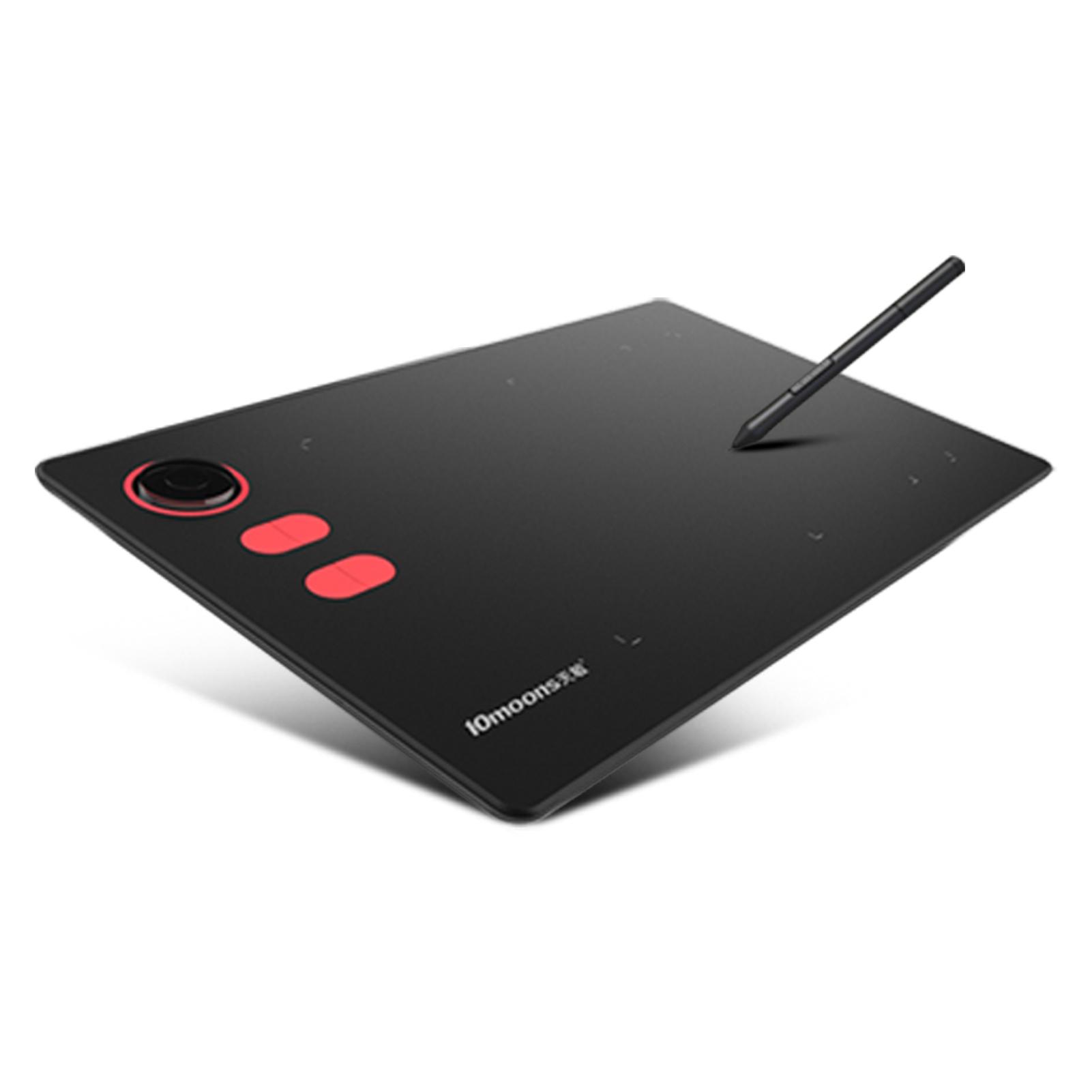 10moons G20 Graphics Drawing Tablet Ultralight Digital Art Creation Sketch 8.4x5.7 Inches with Battery-free Stylus 8 Pen