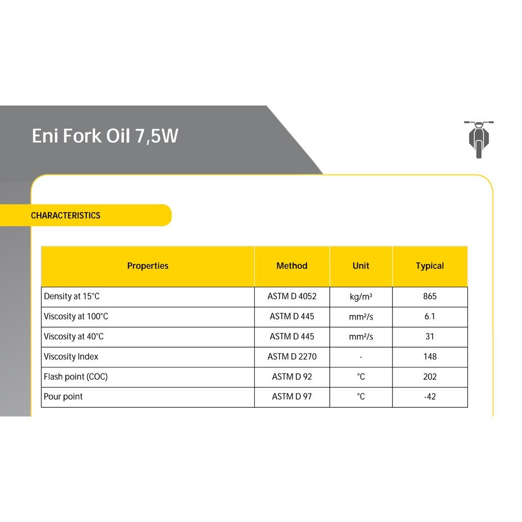 (HCM) Dầu phuộc Eni 7,5W nhập khẩu Ý