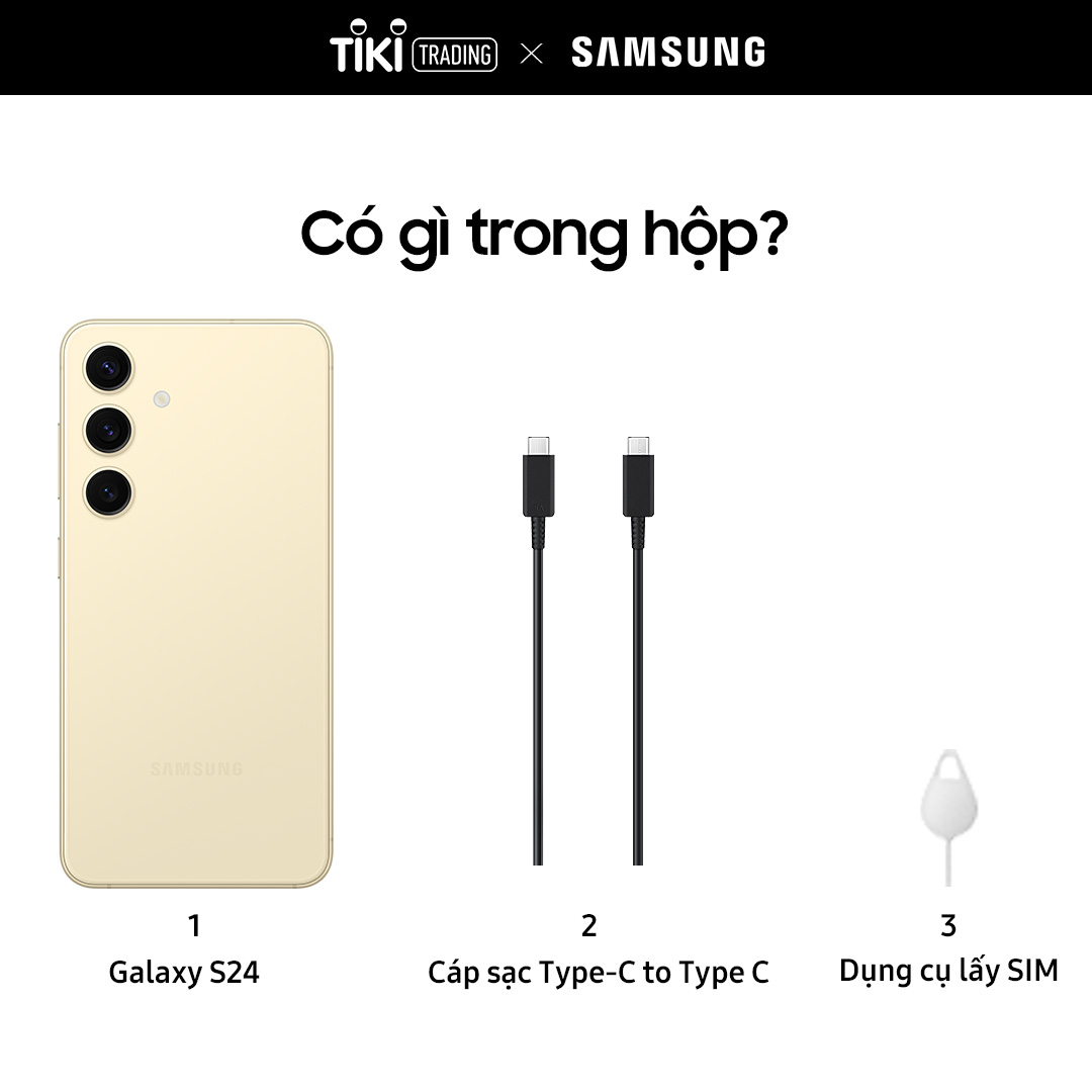 Điện thoại AI Samsung Galaxy S24 8GB/256GB, Camera 50MP, Màn hình 6.2&quot;- Tím- Hàng Chính Hãng