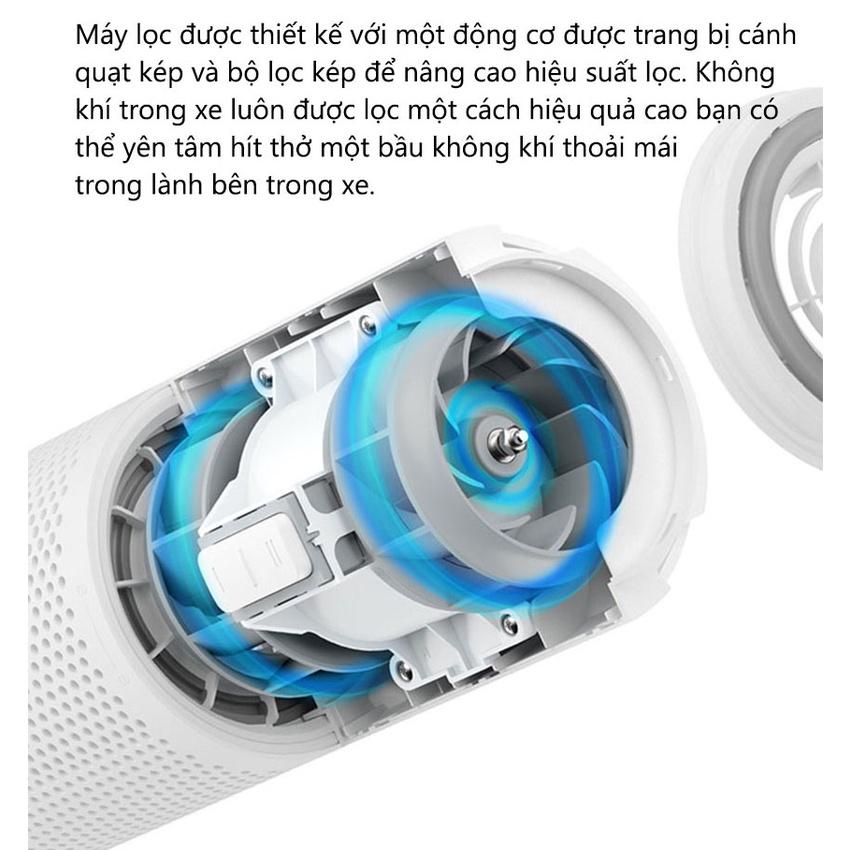 Máy lọc không khí ô tô Smartmi Car Air Purifier - Lõi kép EPA12 lọc sạch bụi mịn, Động cơ DC êm ái, Khử mùi hiệu quả