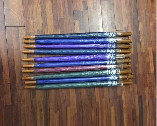 Ô dù cán bằng gỗ cao cấp dài 90cm chắc chắn