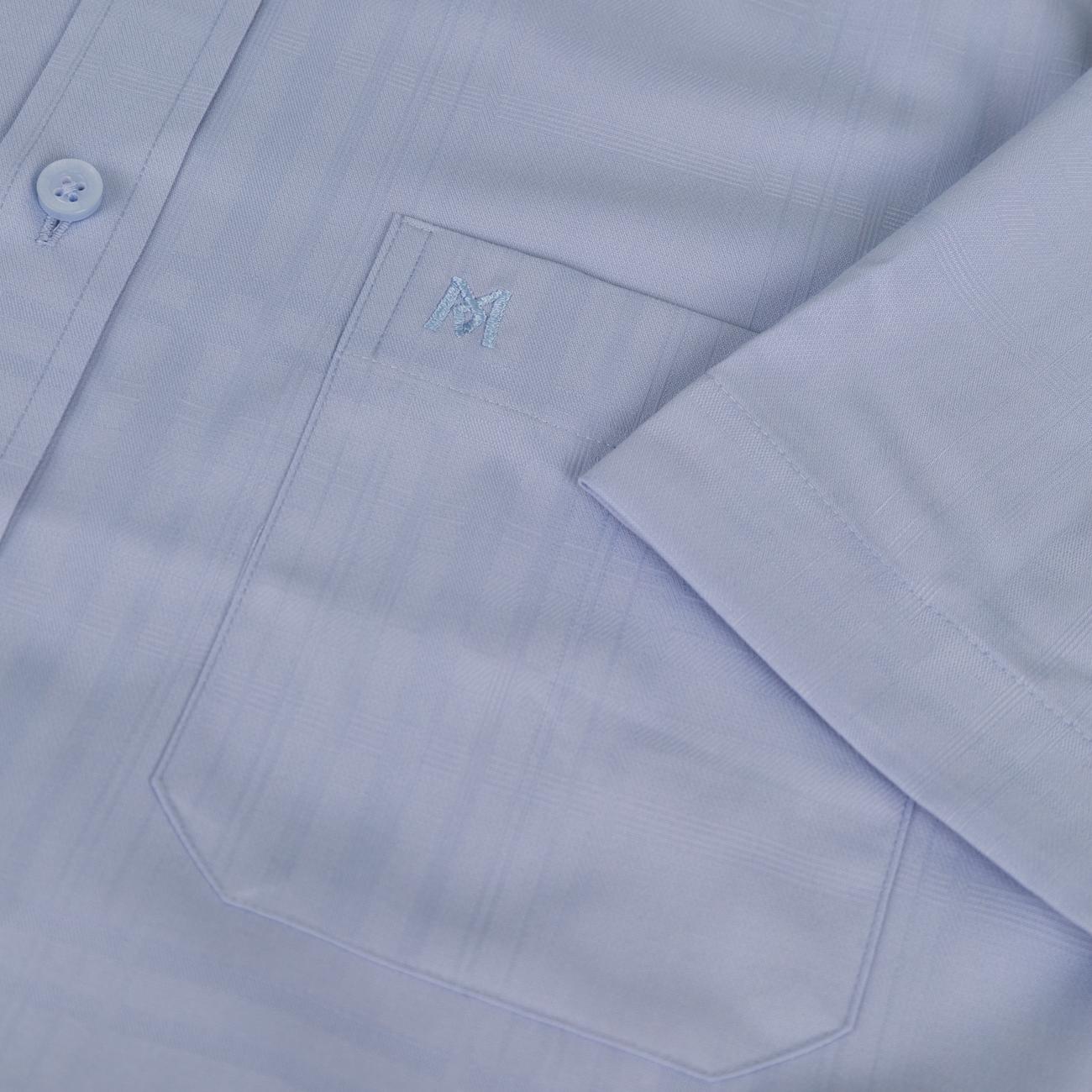 Áo sơ mi nam KHATOCO Tailor Fit ngắn tay A1MN498T2-CNCR740-2703-N