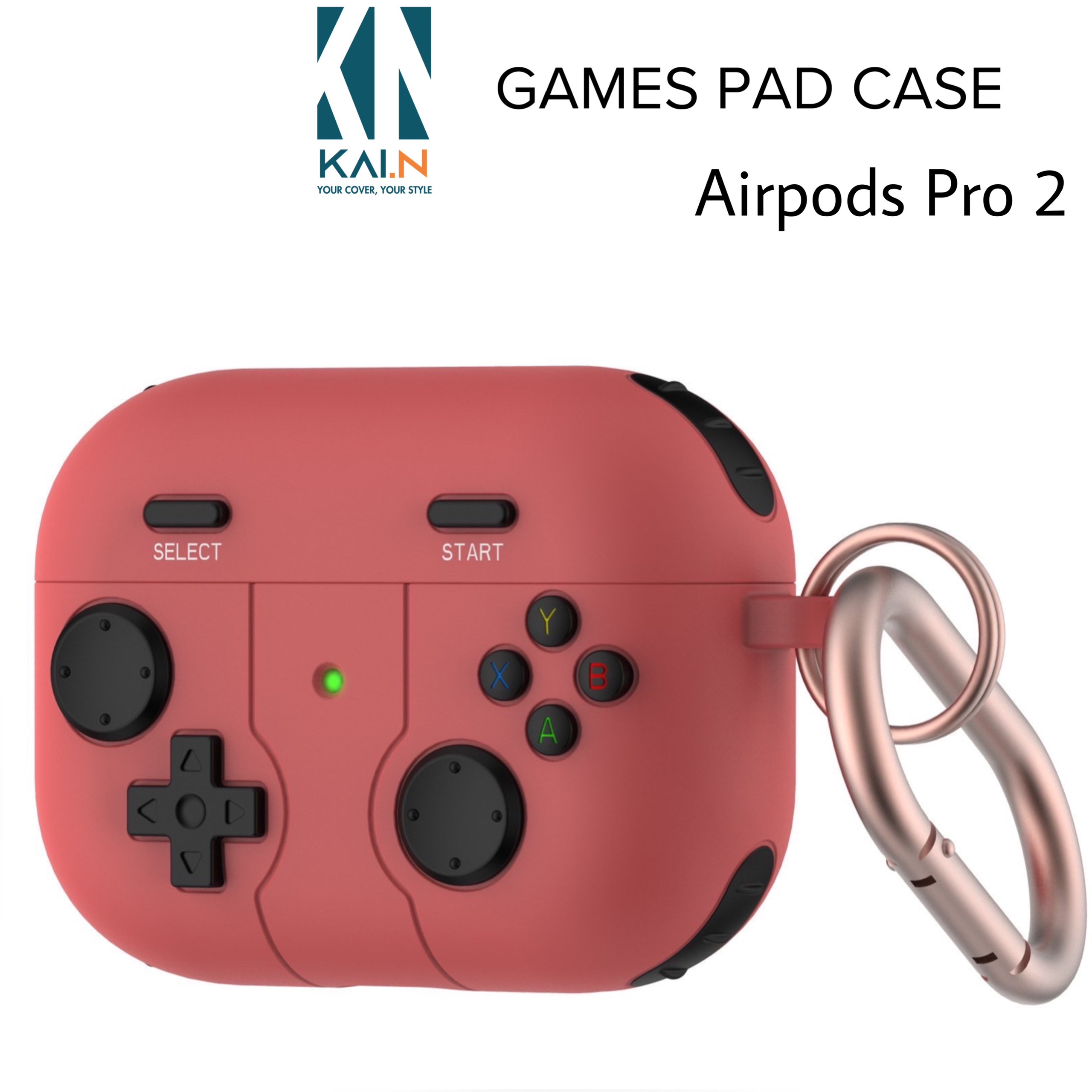 Case Kai.N Game Pad Dành Cho Tai Nghe Airpods Pro 2_ Hàng Chính Hãng