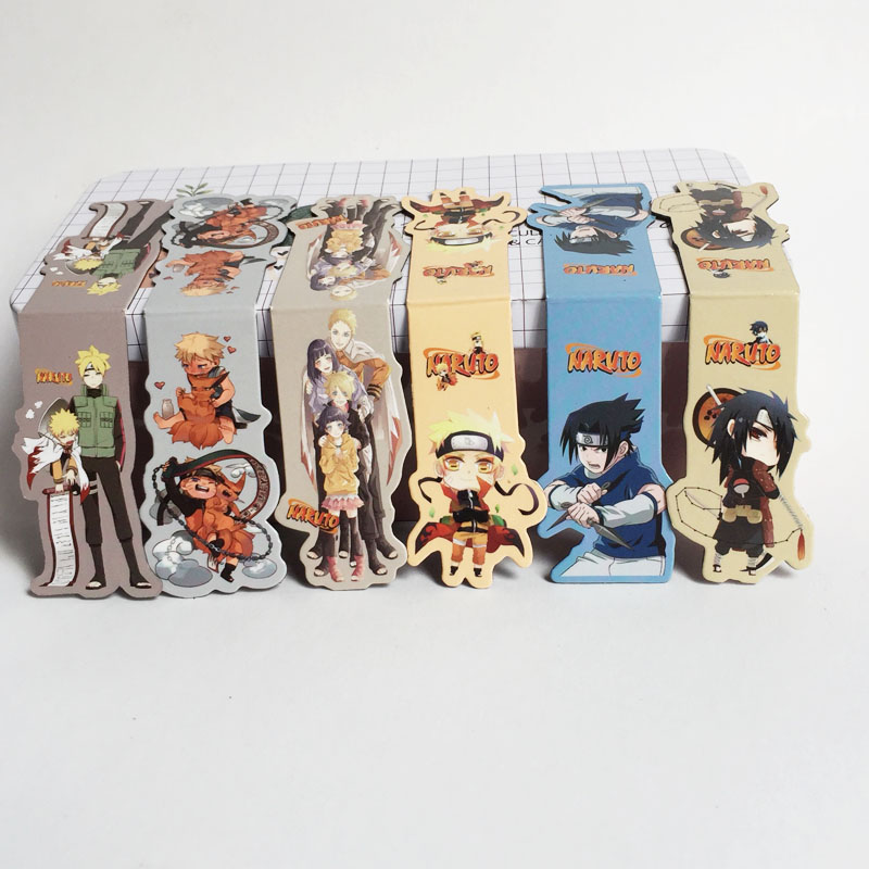 Bộ 6 Đánh Dấu Sách Bookmark Nam Châm Naruto Truyền Nhân Cửu Vỹ Hồ