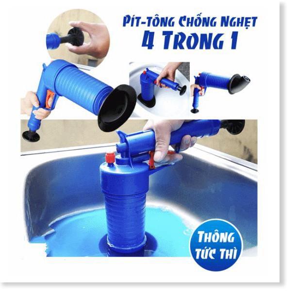 Pít-tông chống nghẹt 4 trong 1