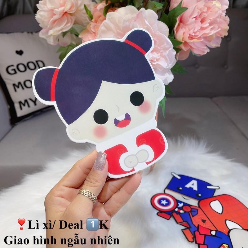 Bao Lì Xì 2021 Tân Sửu Hoạt Hình Chibi Chuẩn Loại 1 Cứng Dày và An Toàn Cho Bé