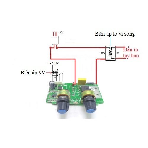 MẠCH TIMER ĐIỀU CHỈNH DÒNG VÀ ÁP MÁY HÀN CELL 41A