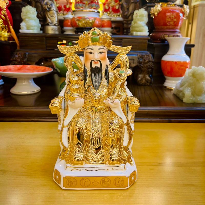 [HÀNG CAO CẤP] Tượng Thờ Thần Tài Thổ Địa RỒNG VIỆT, Ông Thần phát dát vàng kim cao cấp