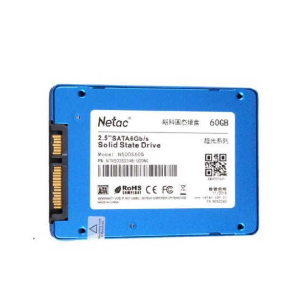 Ổ Cứng SSD 60G SATA III NETAC N500S - Hàng Chính Hãng