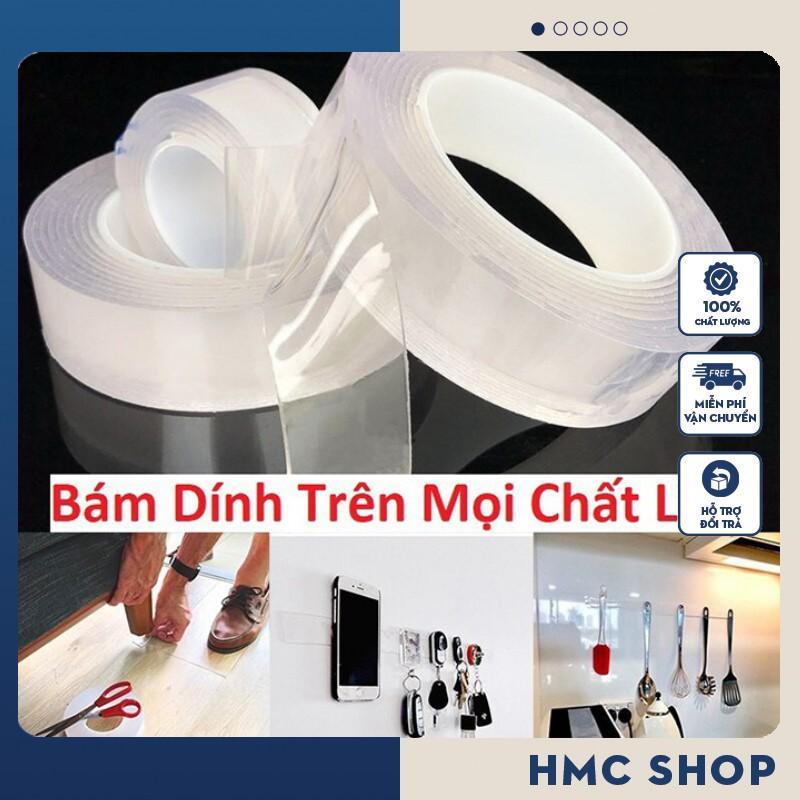 Băng keo dán dính trắng và 2 mặt đa năng trong suốt 3m siêu dính supercheap