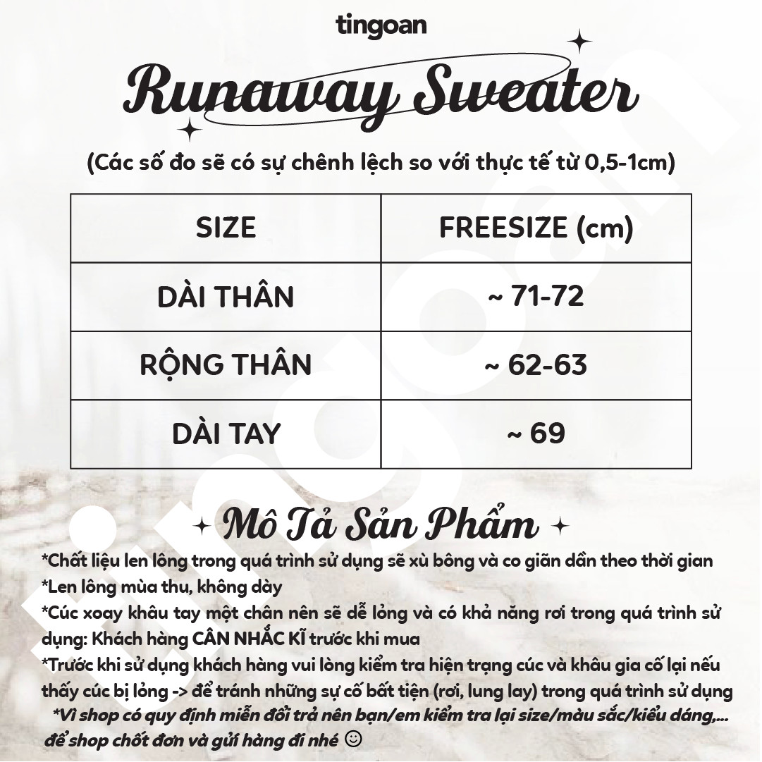 Áo len lệch vai đen tingoan RUNAWAY SWEATER/BL