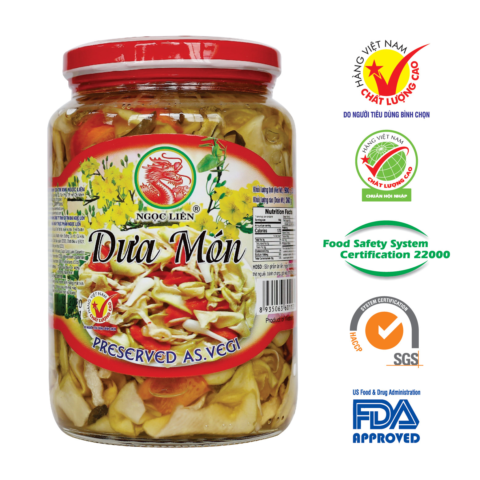 Dưa món 900g Ngọc Liên