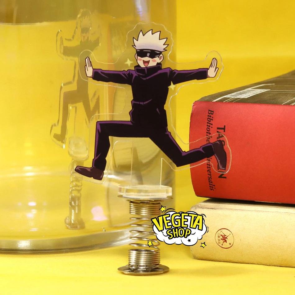 Mô Hình Tượng Standee Acrylic Mica 2 mặt Gojo Satoru Toge Inumaki lò xo lắc lư - Jujutsu Kaisen Chú thuật hồi chiến