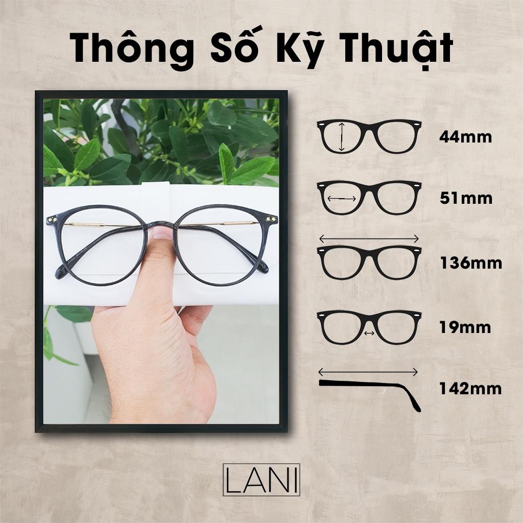 Gọng kính cận nữ dáng bầu thời trang Khánh Vy đeo LANI 2955 - Lắp mắt cận có độ theo yêu cầu