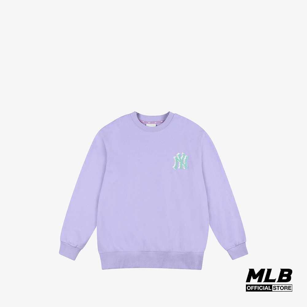 MLB - Áo sweatshirt tay dài cổ tròn PLAY Pixel Logo