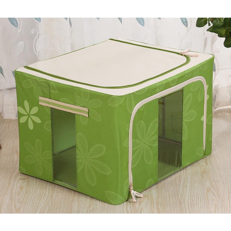 Túi Đựng Chăn Màn Khung Sắt Cao Cấp – Hộp đựng Quần Áo Gấp Gọn Nhiều Màu - Gia dụng Quyết Thu