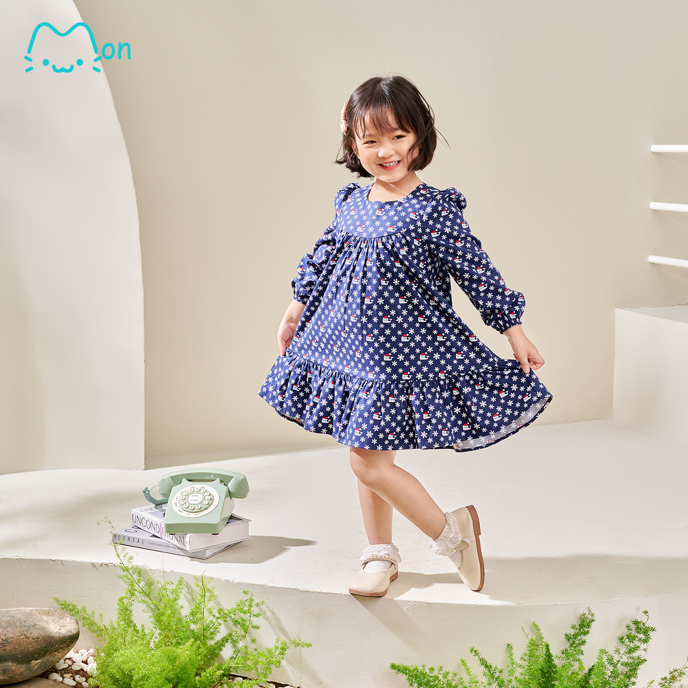Váy bé gái mùa hè, váy bé gái xuân hè cao cấp chất cotton nhẹ mát, cho bé 2,3,4,5,6 tuổi MonBabies VDG22w05