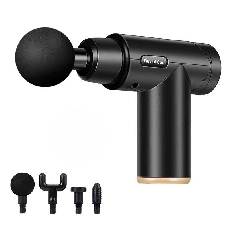 Máy Massage cầm tay 4 đầu thay với 6 chế độ đấm, hàng công ty trung ương trung quốc- Súng mát xa