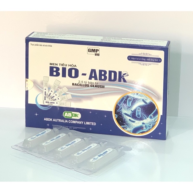 ￼Men Tiêu Hóa  BIO - ABDK Hộp 20 ống - Giúp cân bằng hệ vi sinh đường ruột trong trường hợp loạn khuẩn đường ruột, Lisse
