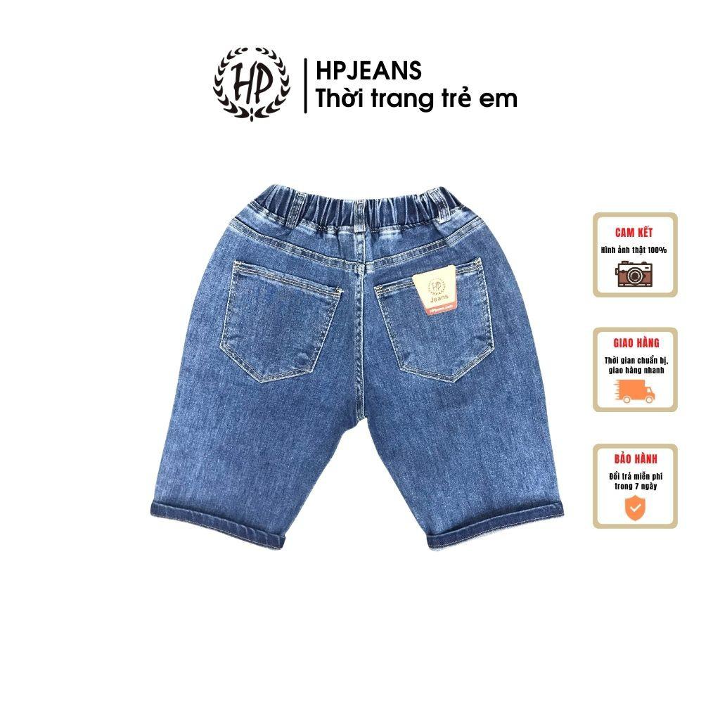 Quần Jean Bé Trai HPJEANSQ410 Hậu Bùi Quần Jean Bé Trai Size Đại HP Jeans Cotton 100% Cho Bé Từ 10 Đến 13 Tuổi