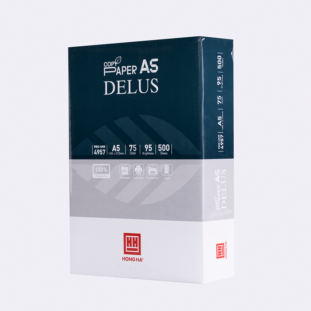 Giấy in A5 định lương 75gsm Delus Hồng Hà - 4957