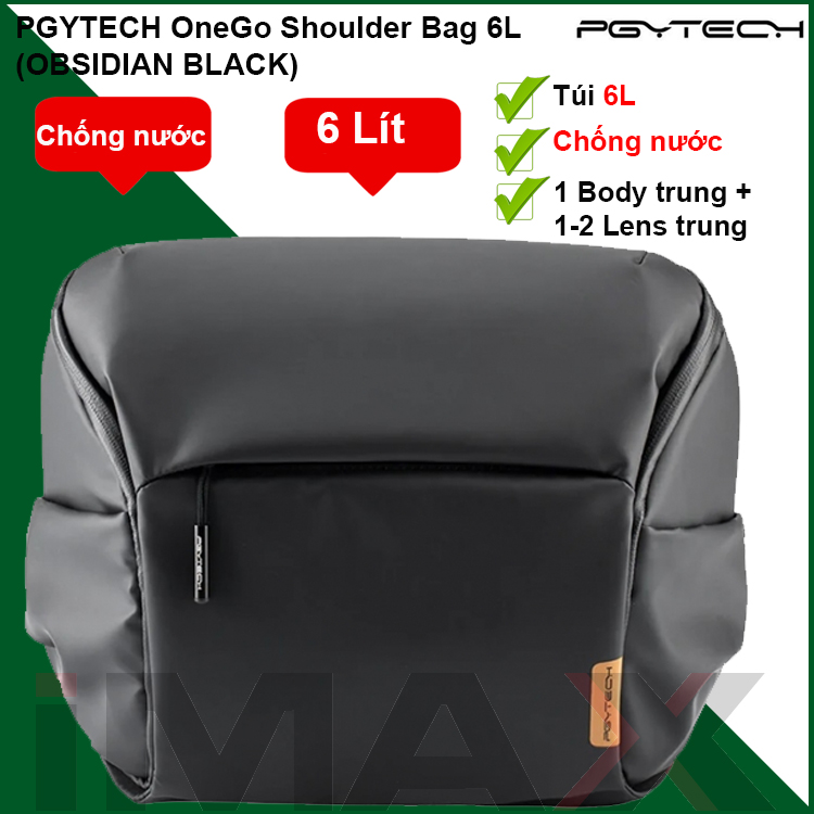 Túi máy ảnh PGYTECH OneGo Shoulder Bag 6L (Obsidian Black) - Hàng chính hãng